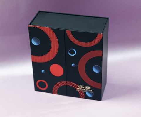 Custom Design Luxury Square Shape Black Card Color Perfume Boxes Perfume Packaging