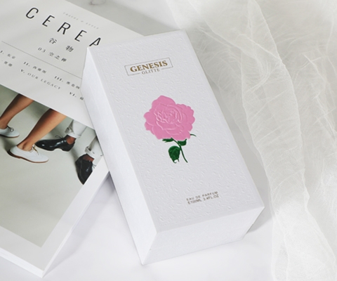Custom logo paper white perfume box packaging empty perfume boxes