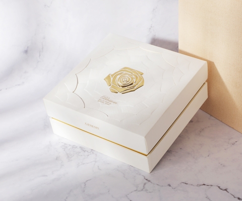 Custom Logo Recyclable White Rigid Paper Gift Set Perfume Box Packaging 50 30ml Box For Perfume