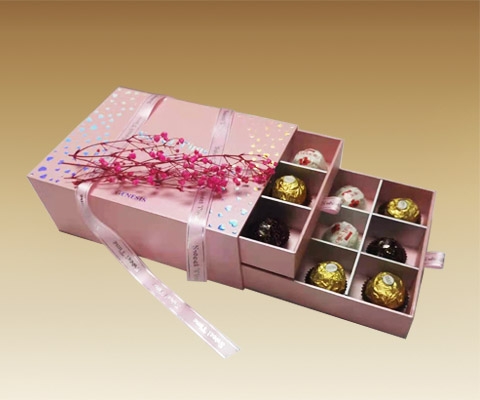Hot Selling Chocolate Box Confectionery Packaging Oem Carton Fancy Chocolate Box 